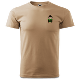 Da Oid Sinzer Bulldog T Shirt Herren Sand Innleiten Front
